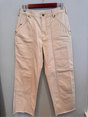 Loeffler Randall Roy Carpenter Pant, Cream, Size 10